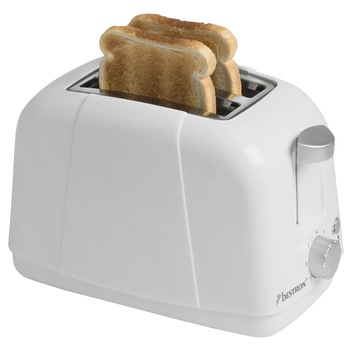 Prajitor de paine Bestron ATO978W 750W 2 felii, alb Prajitor de paine Bestron ATO978W 750W 2 felii, alb