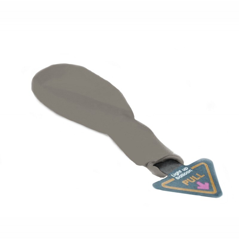 Balon latex cu LED, Argintiu