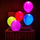 Balon latex cu LED, Argintiu
