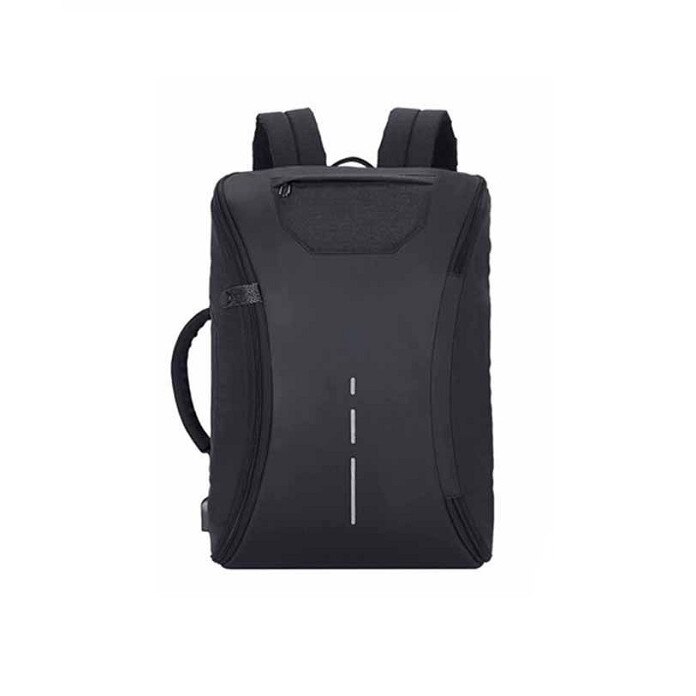 Rucsac laptop antifurt, 47x32x17 cm, port USB Negru