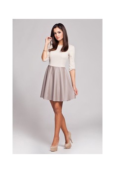 Rochie de zi model 27995 Figl, Bej, L Rochie de zi model 27995 Figl, Bej, L