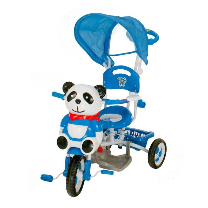 Vegatoys Pandás fedeles tricikli, Kék
