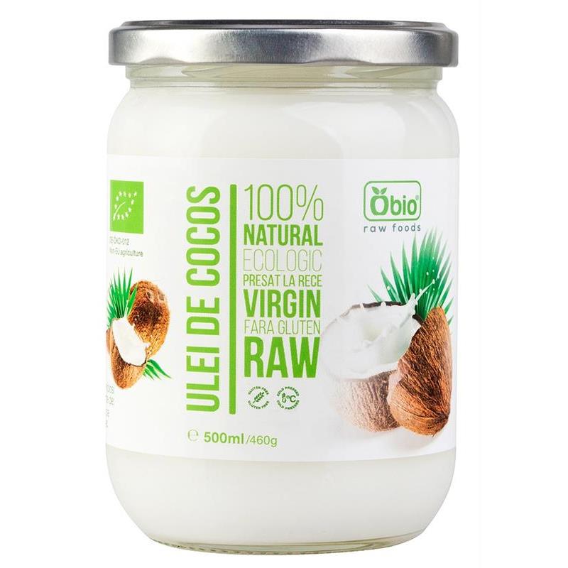 Ulei de Cocos Virgin Raw Bio 500ml Obio