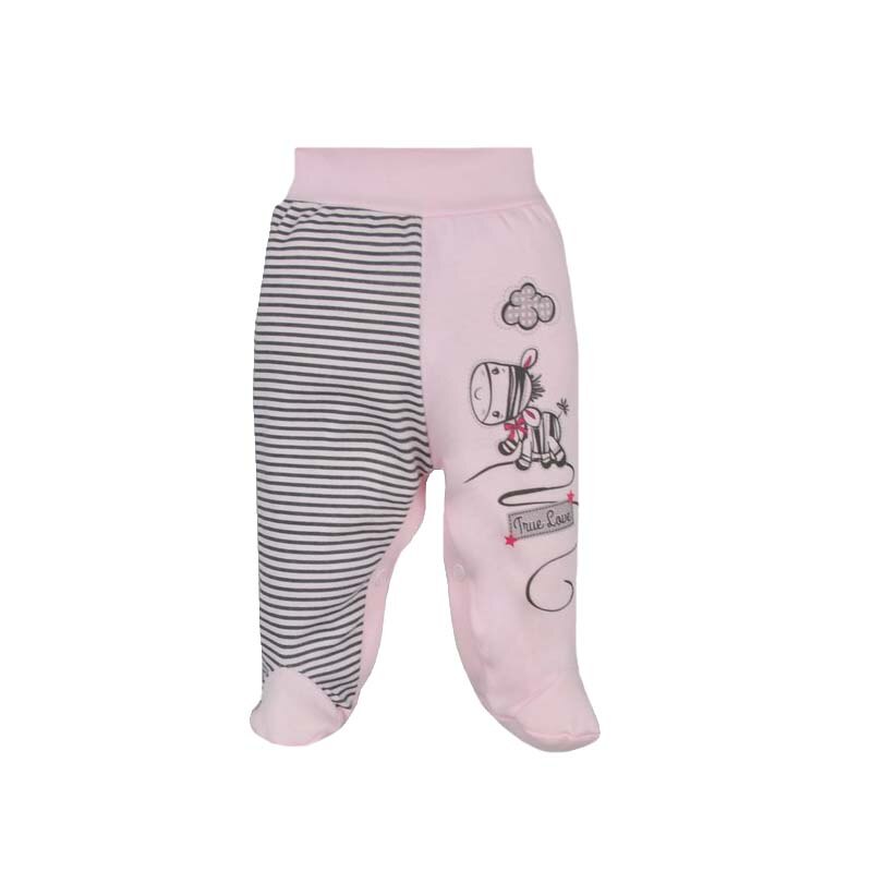 Pantaloni cu botosei pentru fete Koala Zebra 2963, Roz, 80 cm