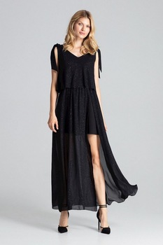 Rochie de zi model 138276 Figl, Negru, S Rochie de zi model 138276 Figl, Negru, S