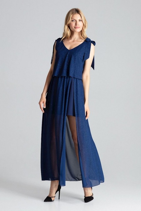 Rochie de zi model 138278 Figl, Bleumarin