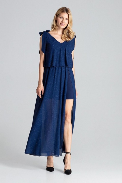 Rochie de zi model 138278 Figl, Bleumarin