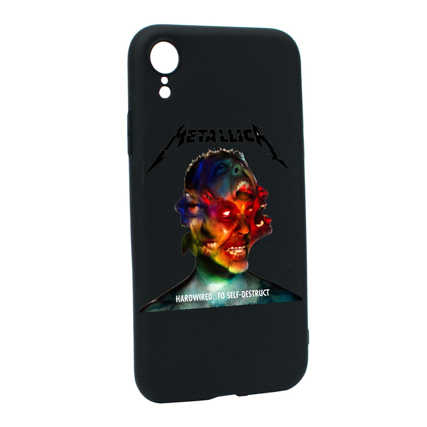 Husa de protectie Metallica, pentru Apple iPhone XR, rezistenta la uzura, anti-alunecare, din silicon Premium, B545