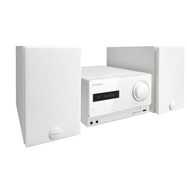 Pioneer X-CM52BT-W Micro HiFi rendszer, Bluetooth, USB, HDMI, 2x15W, Fehér