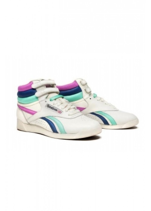 Дамски кецове Reebok Freestyle Italy ,бял, зелен, лилав, размер 40 EU