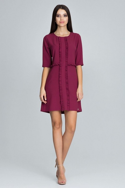 Дневна рокля модел 116234 Figl, Лилав