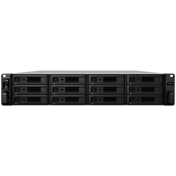 Synology SA3200D, Intel Xeon D-1521, 8GB DDR4, 12 bays, 4 x RJ45 1GbE Lan, 2 x RJ45 10GbE lan, 500W