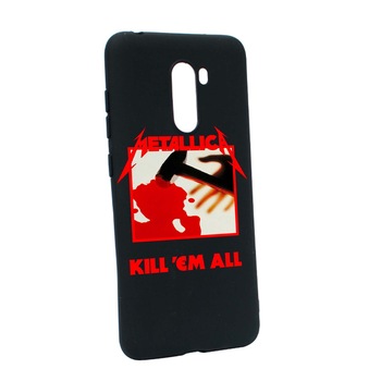Husa de protectie Metallica, pentru Xiaomi PocoPhone F1, rezistenta la uzura, anti-alunecare, din silicon Premium, B543 Husa de protectie Metallica, pentru Xiaomi PocoPhone F1, rezistenta la uzura, anti-alunecare, din silicon Premium, B543