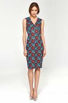 Rochie de zi model 118813 Nife, Multicolor, 36 Rochie de zi model 118813 Nife, Multicolor, 36
