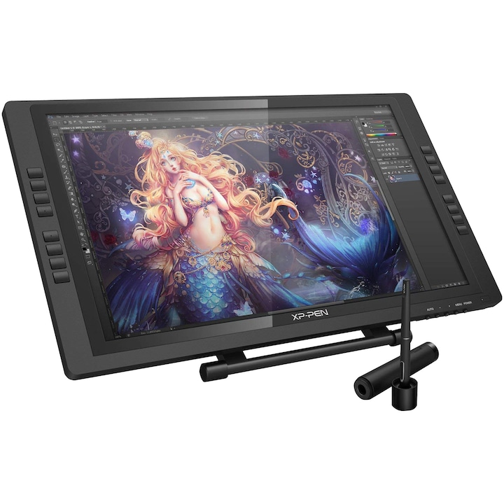 Tableta grafica XP-PEN Artist 22E Pro, 21.5" FHD, 82% RGB, include Stand Ajustabil, Artrage 5, Manusa, 8 varfuri de rezerva