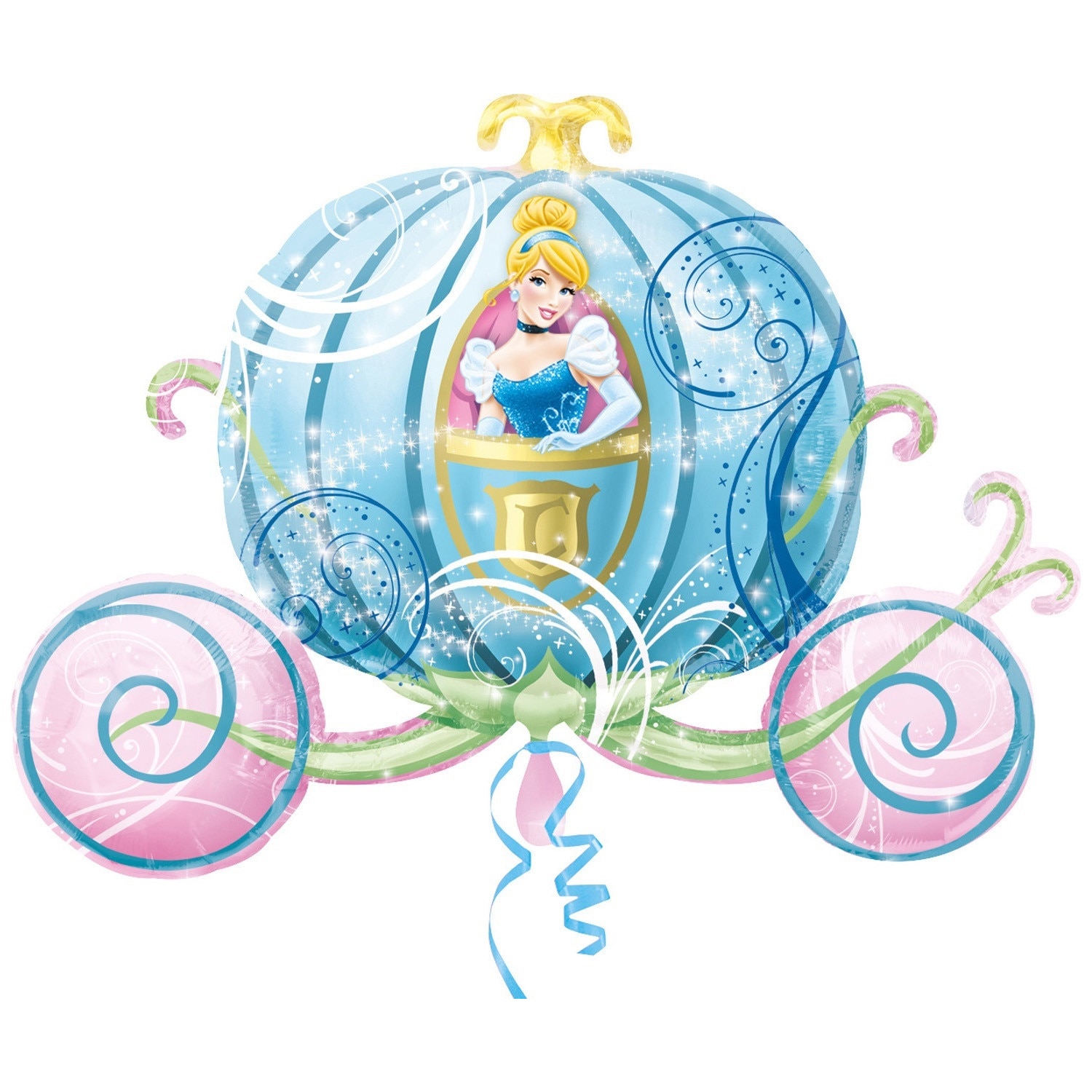 Balon Folie Figurina Caleasca Cenusareasa, 83x58cm, AMS 26463 01