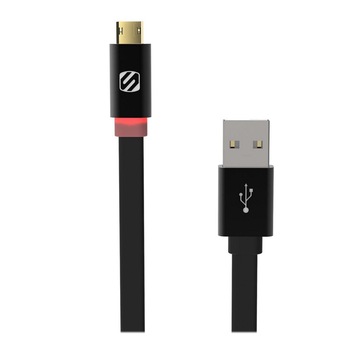 FlatOUT LED cablu micro USB reversibil EZTIP™ - negru, 1m FlatOUT LED cablu micro USB reversibil EZTIP™ - negru, 1m