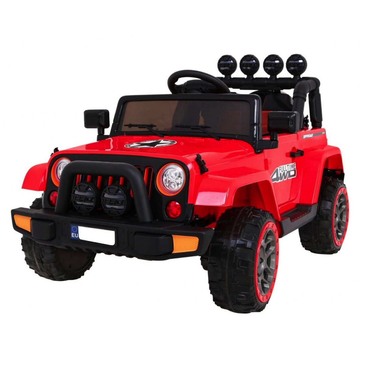 Masinuta electrica Full Time off-road 4WD, rosu