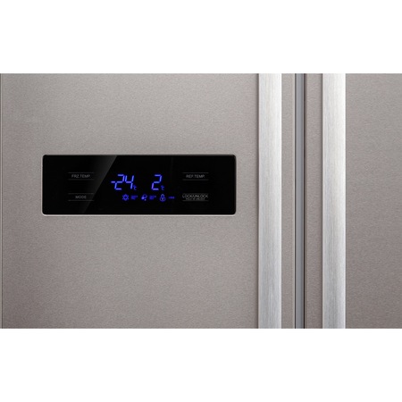 Combina frigorifica Side by Side Siltal Passione Due IHID51NXN, No Frost, 532 l, Clasa F, H 177 cm, Argintiu
