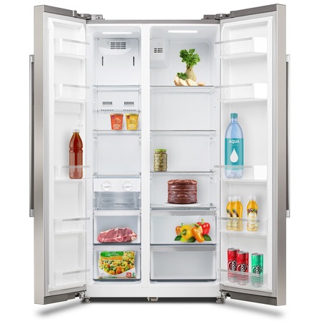 Combina frigorifica Side by Side Siltal Passione Due IHID51NXN, No Frost, 532 l, Clasa F, H 177 cm, Argintiu