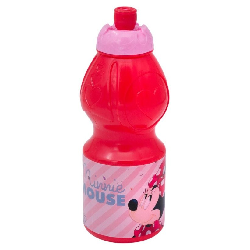 Sticla pentru copii, Zola®, din plastic, 400 ml, rosie, Minnie