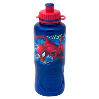 Sticla pentru copii, Zola®, din plastic, capac etans, 400 ml, Spiderman Sticla pentru copii, Zola®, din plastic, capac etans, 400 ml, Spiderman