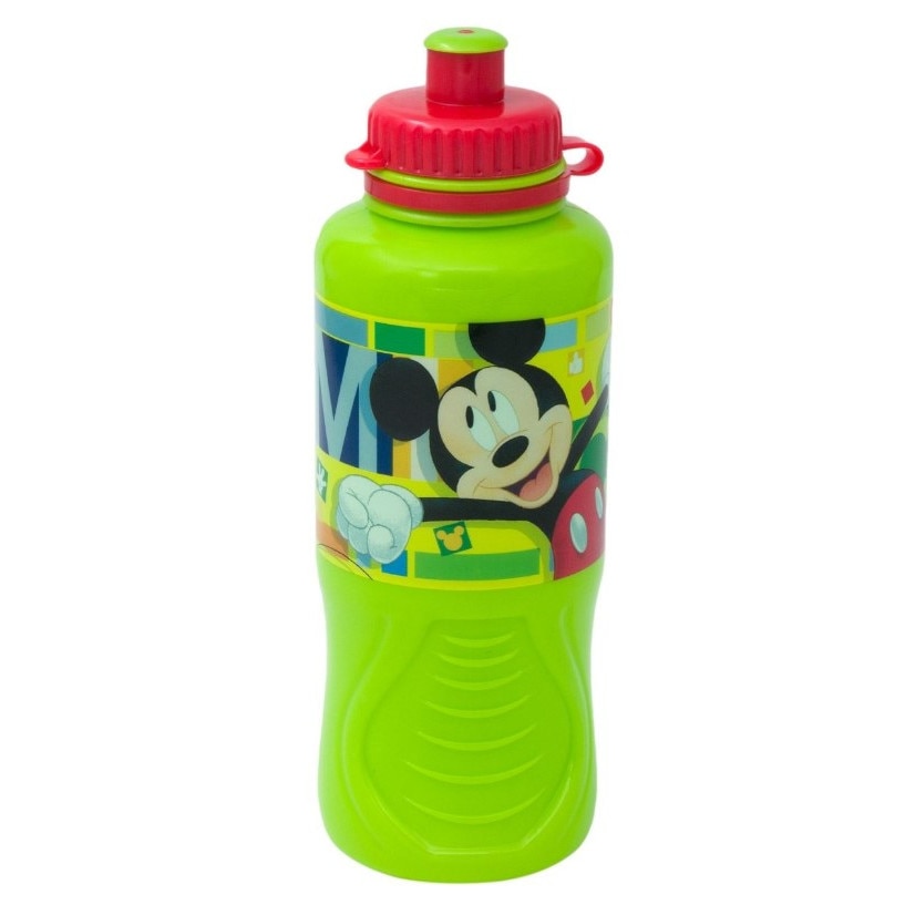 Sticla pentru copii, Zola®, din plastic, capac etans, 400 ml, Mickey Mouse