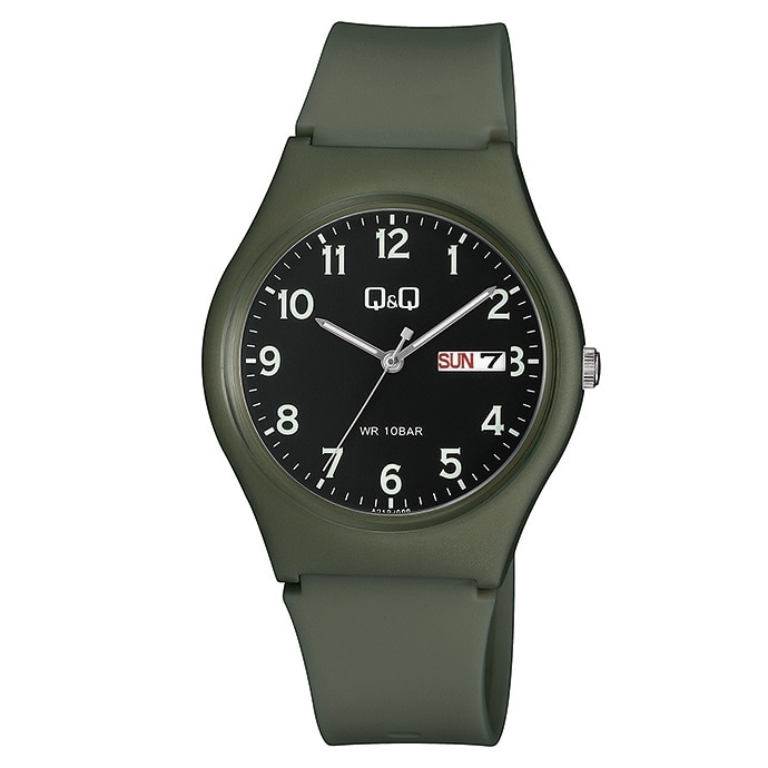 Ceas Q&Q A218J001Y, Verde, WR 100m