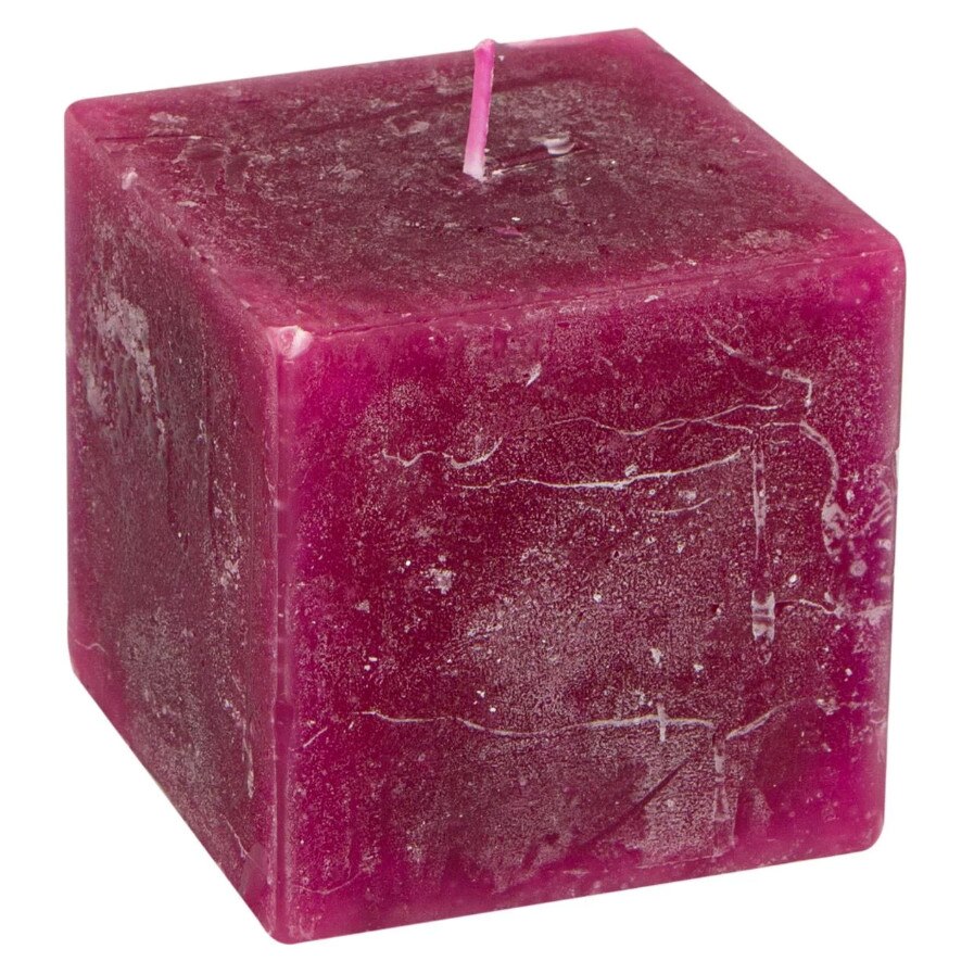 Lumanare parfumata, Zola®, culoare violet, 7.5x7.5x7,5 cm