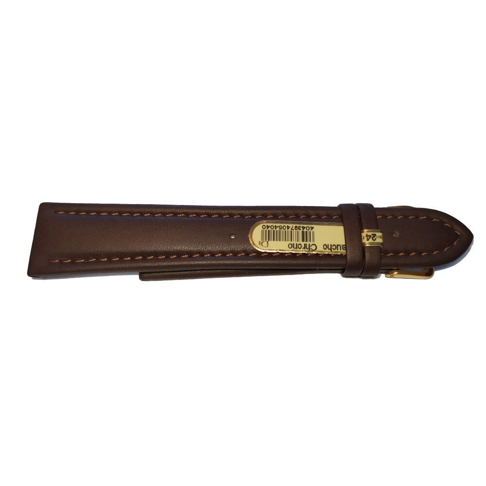 Curea de ceas Di-Modell Gaucho Chrono 1350-28245, 24mm, Maro inchis, catarama aurie