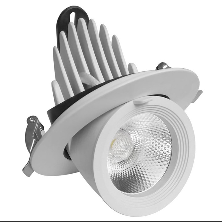 Spot led 30W 360 rotatie Alb , Spot LED incastrabil lumina alb rece
