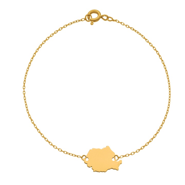 Bratara Harta Romaniei, MS Firefly,Auriu, 14k