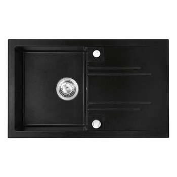 Chiuveta bucatarie simpla Ferro granit 78x48 cm, grafit Chiuveta bucatarie simpla Ferro granit 78x48 cm, grafit