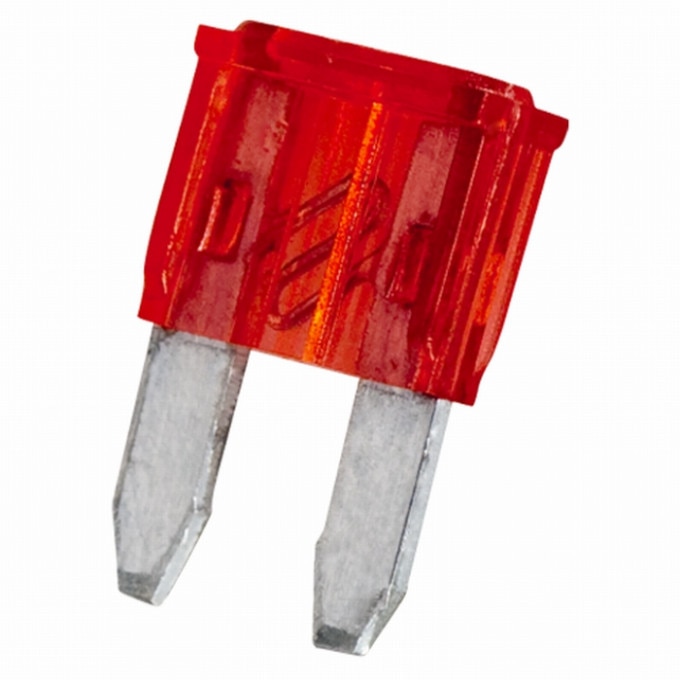 Set siguranta mini tip cutit, 11x 8,6mm,10A, 25 bucati, rosu