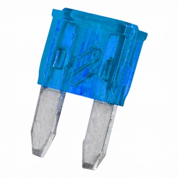 Set siguranta mini tip cutit , 11x8,6mm, 15A, 25 bucati, albastru Set siguranta mini tip cutit , 11x8,6mm, 15A, 25 bucati, albastru