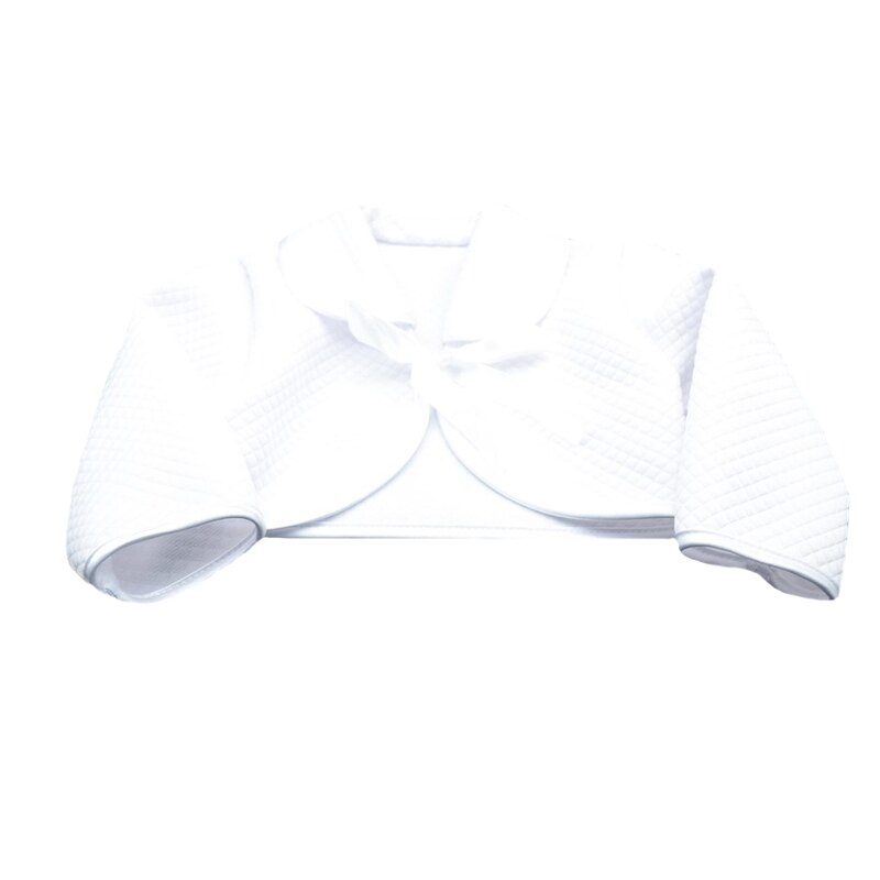 Bolero elegant cu maneca lunga, NN, Alb