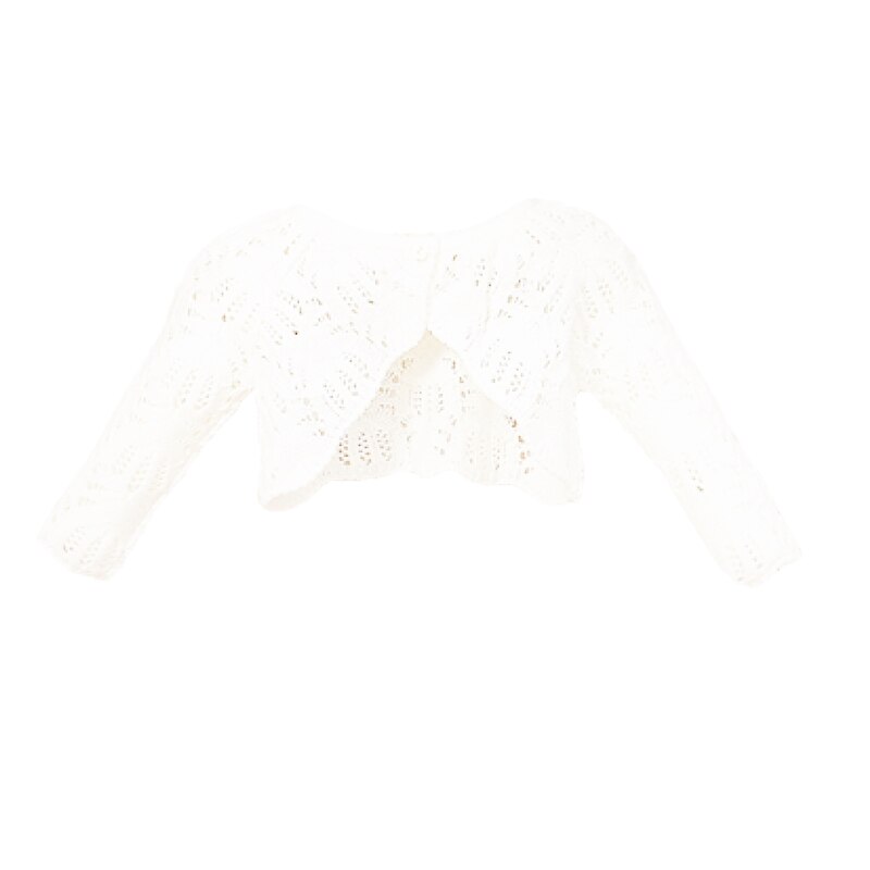 Bolero elegant pentru fete Christopher Baby Club 3870, Alb