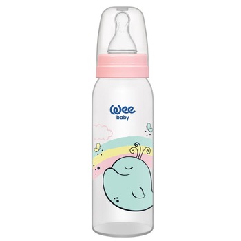 Biberon bebelusi, Zola®, din plastic, 0-6 luni, Model balena, 250 ml Biberon bebelusi, Zola®, din plastic, 0-6 luni, Model balena, 250 ml