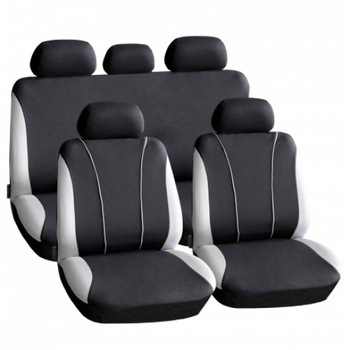 Huse Scaune Auto Universale pentru 5 locuri, Compatibil cu scaune cu Airbag, Culoare negru cu gri Huse Scaune Auto Universale pentru 5 locuri, Compatibil cu scaune cu Airbag, Culoare negru cu gri