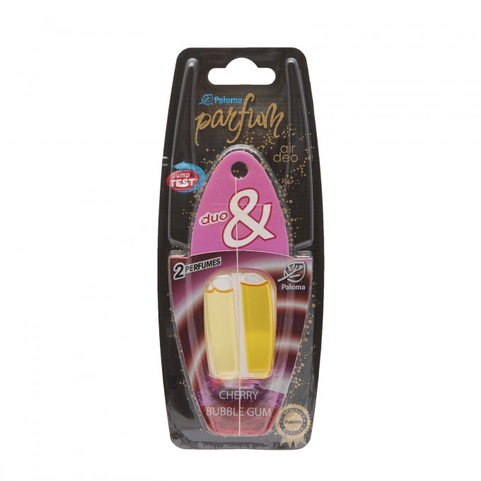 Odorizant lichid auto Paloma, Parfum DUO Cherry/Bubble Gum, 1 bucata