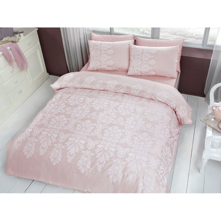 Dupla pamut 100% szatén ágynemű, TAC, Esther Pudra