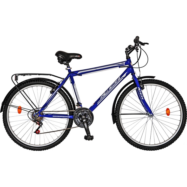 Bicicleta city 26" Rich R2635A, Albastru/Alb