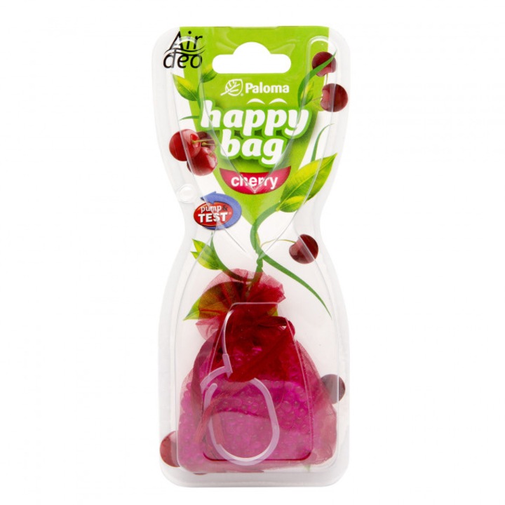 Odorizant saculet auto Paloma, Happy Bag Cherry, 1 bucata