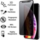 Privacy Glass Film, съвместим с iPhone XR, iPhone 11, Full Cover 3D защита на екрана, Full Glue, Joyshell - черен