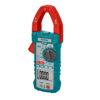 Clampmetru digital (cleste ampermetric) TOTAL TMT410002, functie lanterna, memorie date Clampmetru digital (cleste ampermetric) TOTAL TMT410002, functie lanterna, memorie date