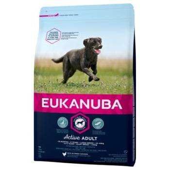 Hrana Uscata pentru Caini 15 kg Eukanuba, Active Adult Large Breed Pui Hrana Uscata pentru Caini 15 kg Eukanuba, Active Adult Large Breed Pui