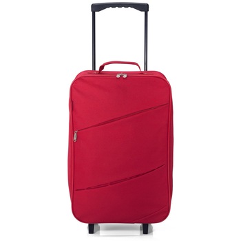 Troler Cabina, Pliabil, Poliester, 2 Roti, Benzi, BZ 5503 - 55 cm, Rosu Troler Cabina, Pliabil, Poliester, 2 Roti, Benzi, BZ 5503 - 55 cm, Rosu