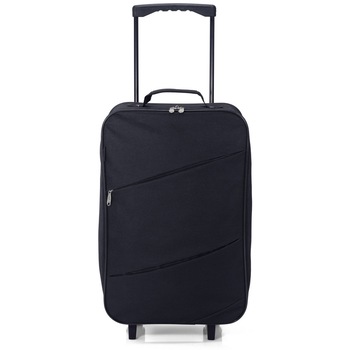 Troler Cabina, Pliabil, Poliester, 2 Roti, Benzi, BZ 5503 - 55 cm, Negru Troler Cabina, Pliabil, Poliester, 2 Roti, Benzi, BZ 5503 - 55 cm, Negru