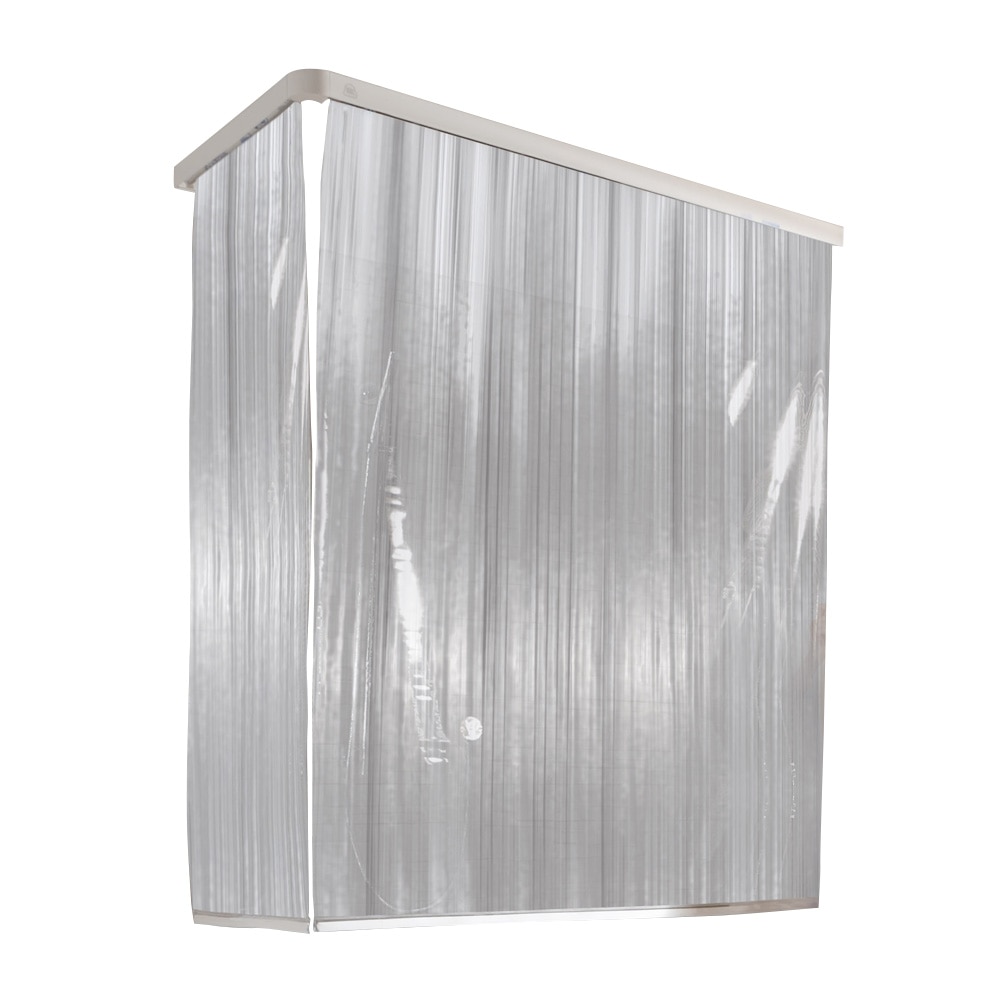 Sistem de rolete de dus pentru colt Kleine Wolke opac Milky 128cmx240cm respectiv 53cmx240cm si casete incluse