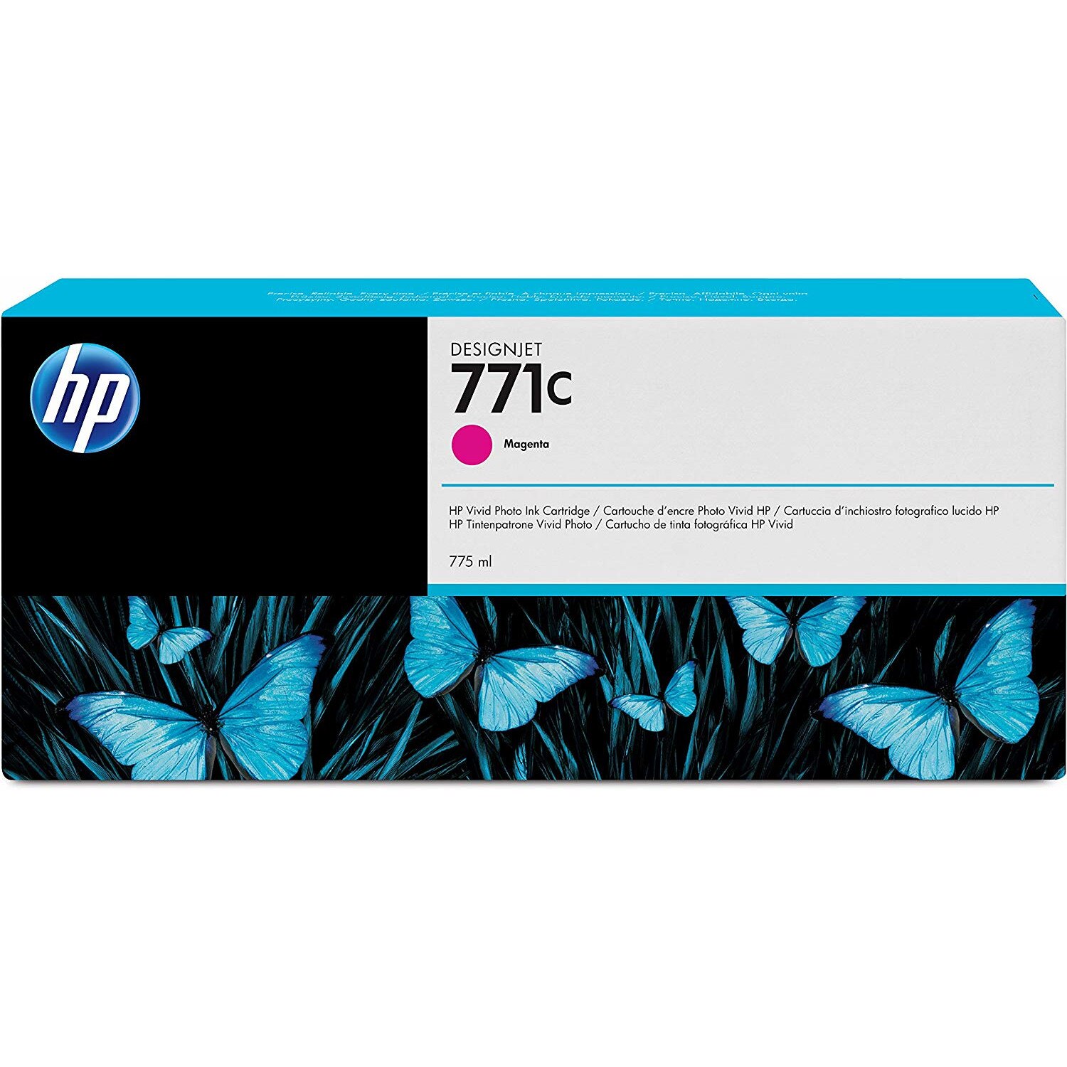 Cartus cerneala B6Y09A (771C) magenta HP original 775ml